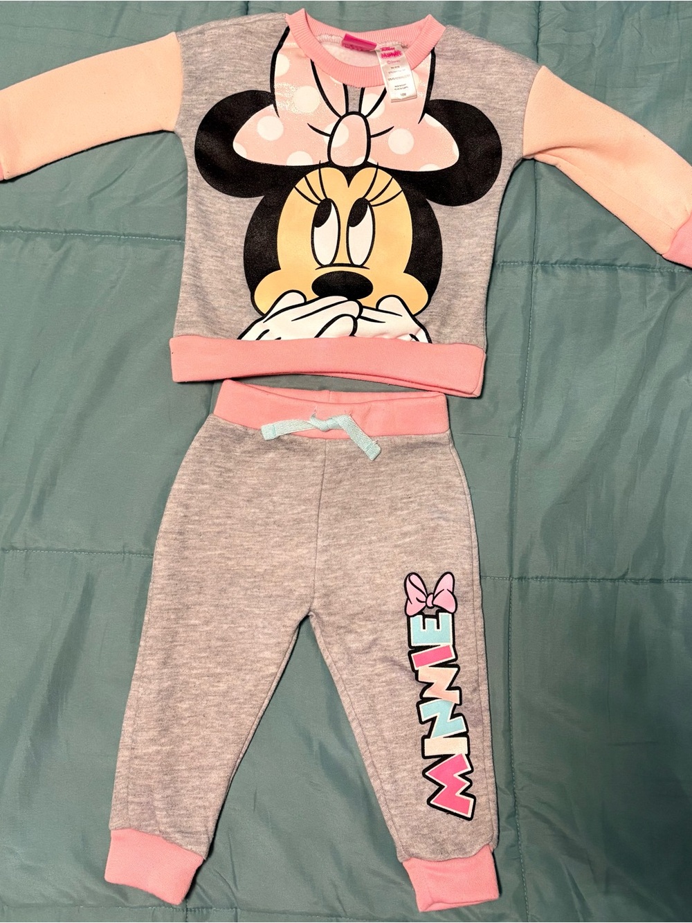 18M DisneyJunior Minnie Mouse 2-Piece Sweatshirt and Sweatpants Set